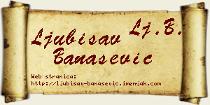 Ljubisav Banašević vizit kartica
